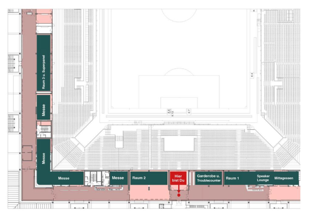 RheinEnergieSTADION Köln - Raumaufteilung SEO-Day 2026
