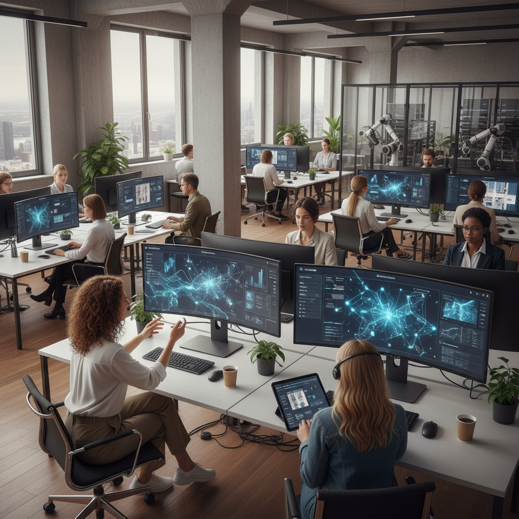 Empresa mediana con uso colaborativo de la IA