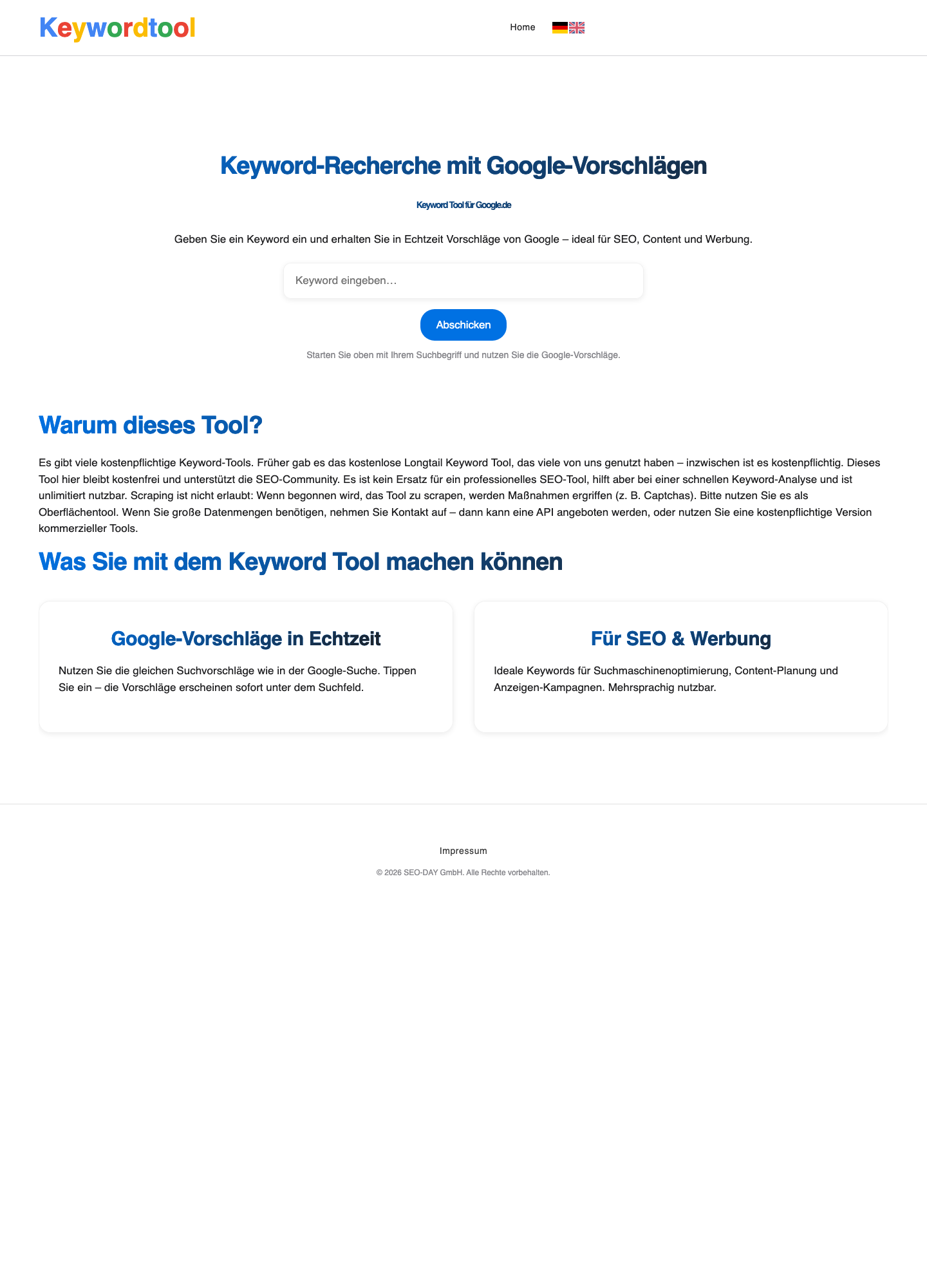 SEO-Day KeywordTool